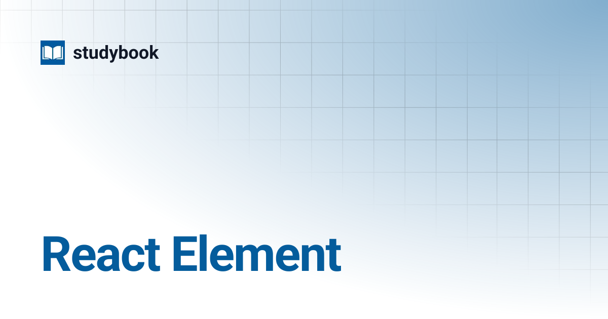 React Element | studybook